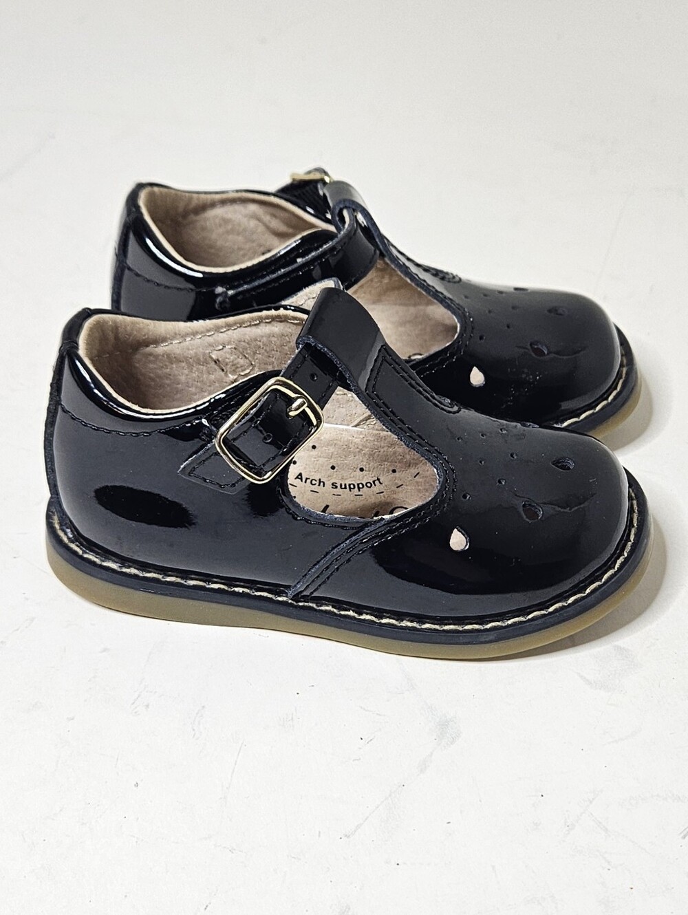 Footnotes Patent Leather Mary Janes Black Toddler 4